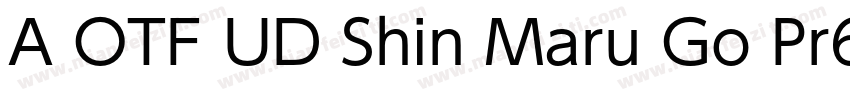 A OTF UD Shin Maru Go Pr6N字体转换